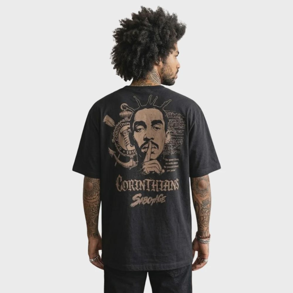 Imagem 4 do produto Camiseta do Corinthians Sabotage Surf Center - Masculina