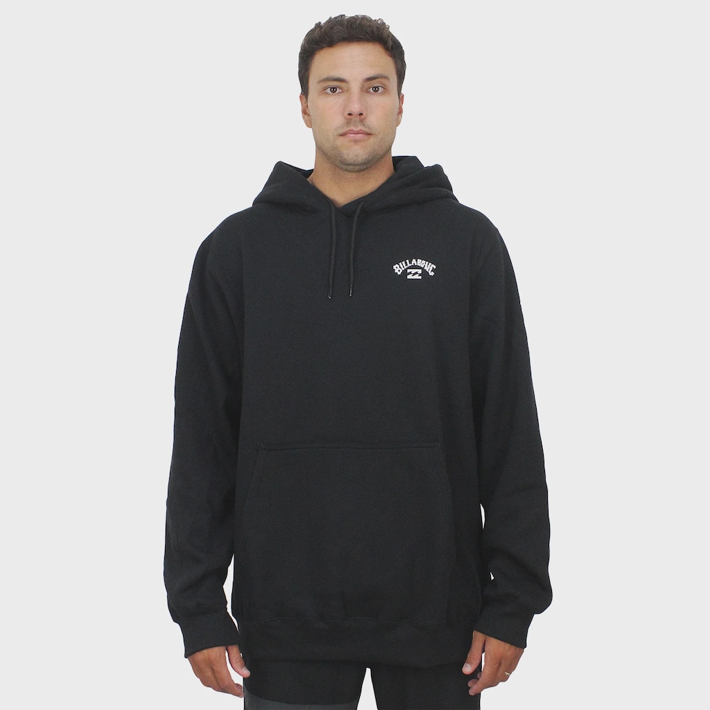 Imagem 2 do produto Moletom Extra Grande Billabong Small Arch Black - Masculino