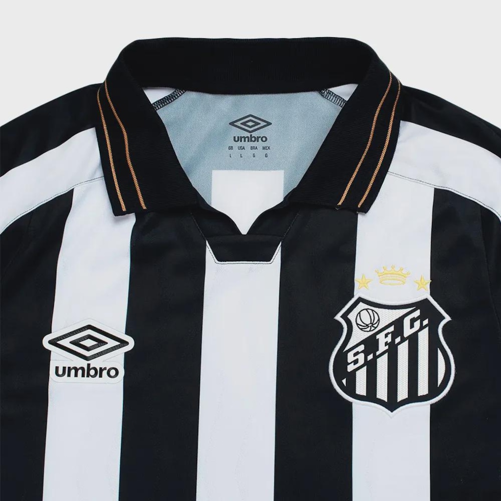Imagem 3 do produto Camisa Umbro Santos Oficial 2 2026 Masculina - Torcedor N° 10