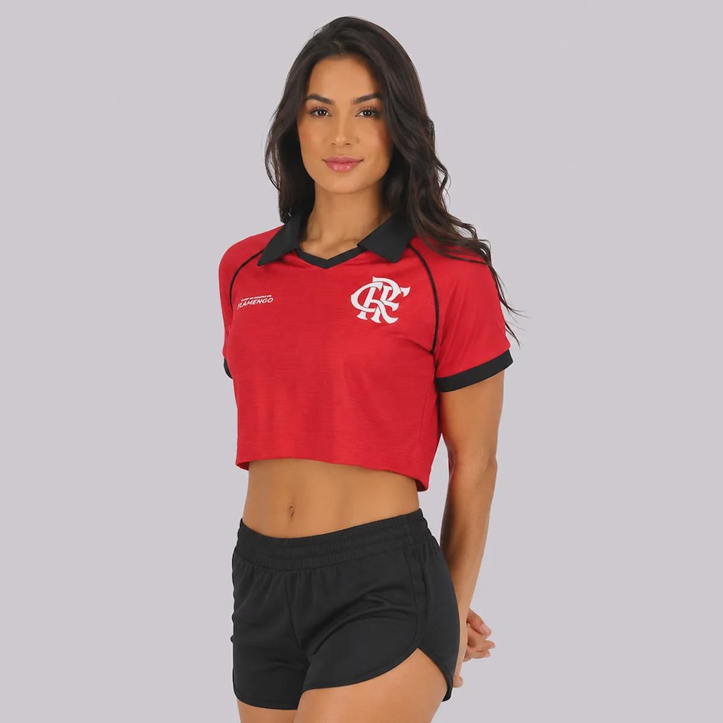 Imagem 3 do produto Blusa Cropped Flamengo Rufar Feminina