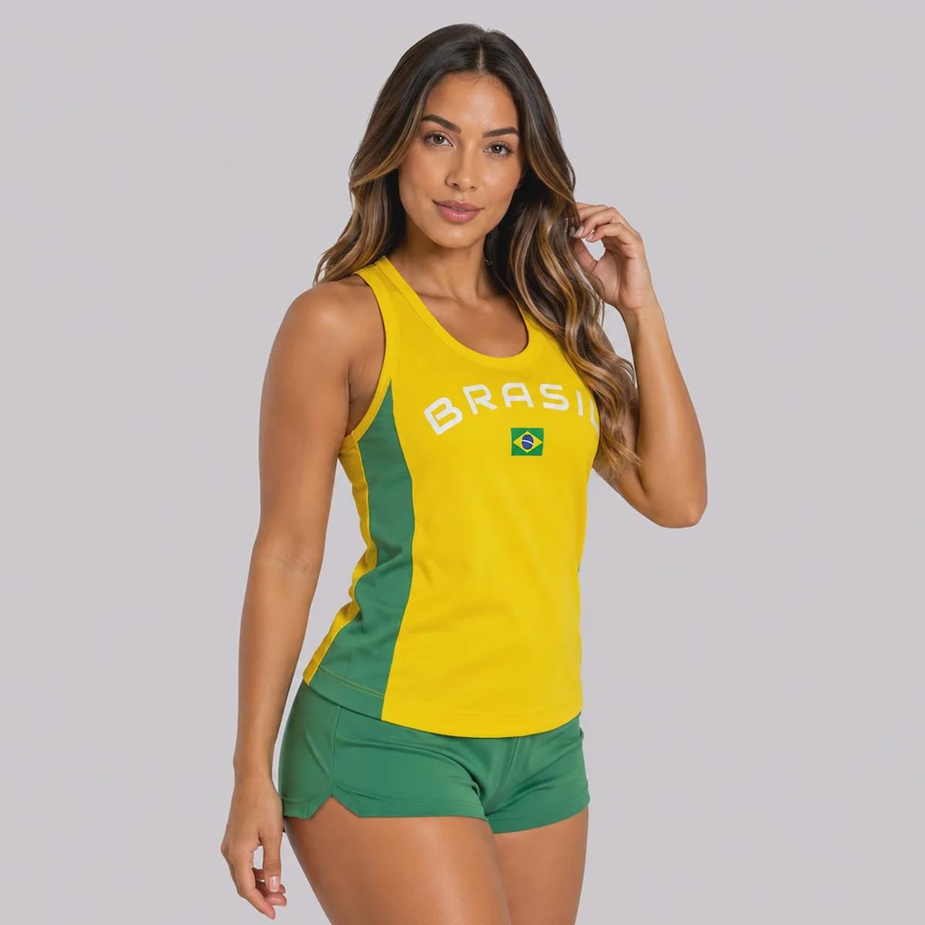 Imagem 2 do produto Camiseta Regata Brasil Brisa Feminina