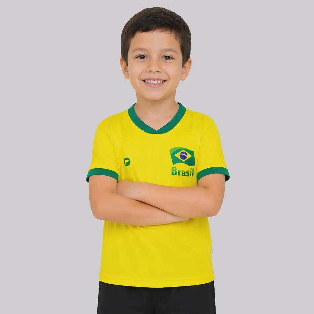 Imagem 2 do produto Camisa Brasil Flag Infantil