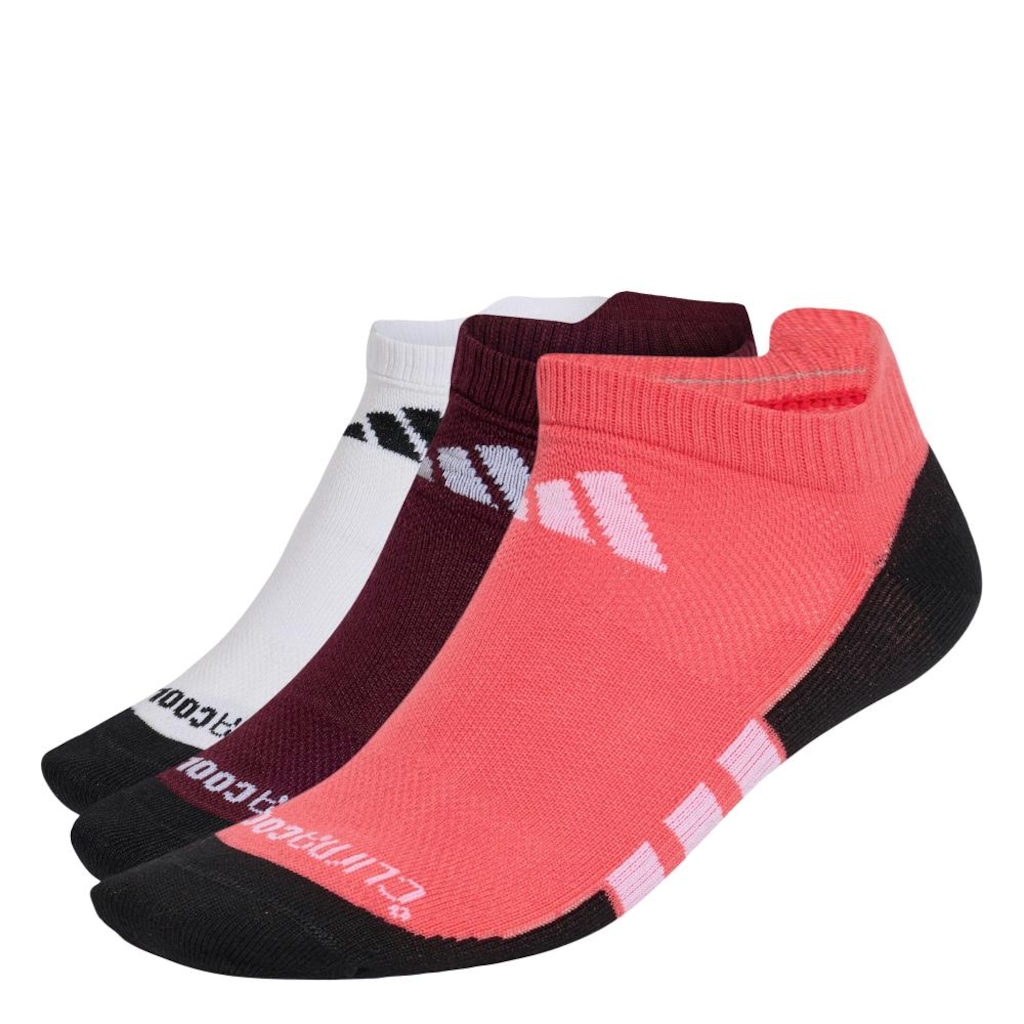 Imagem 1 do produto Kit Meias adidas Finas Leves Cano Baixo Climacool Performance com 3 Pares