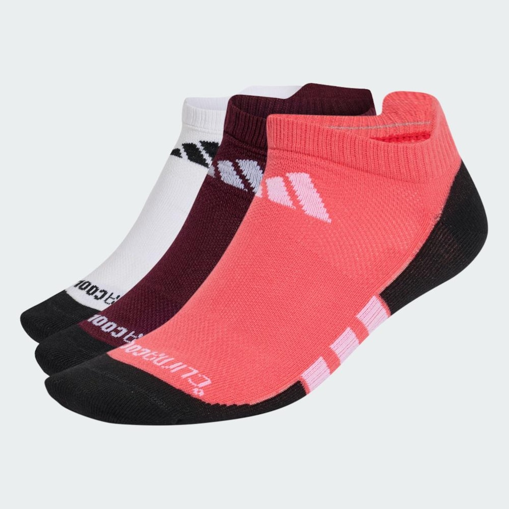 Imagem 3 do produto Kit Meias adidas Finas Leves Cano Baixo Climacool Performance com 3 Pares
