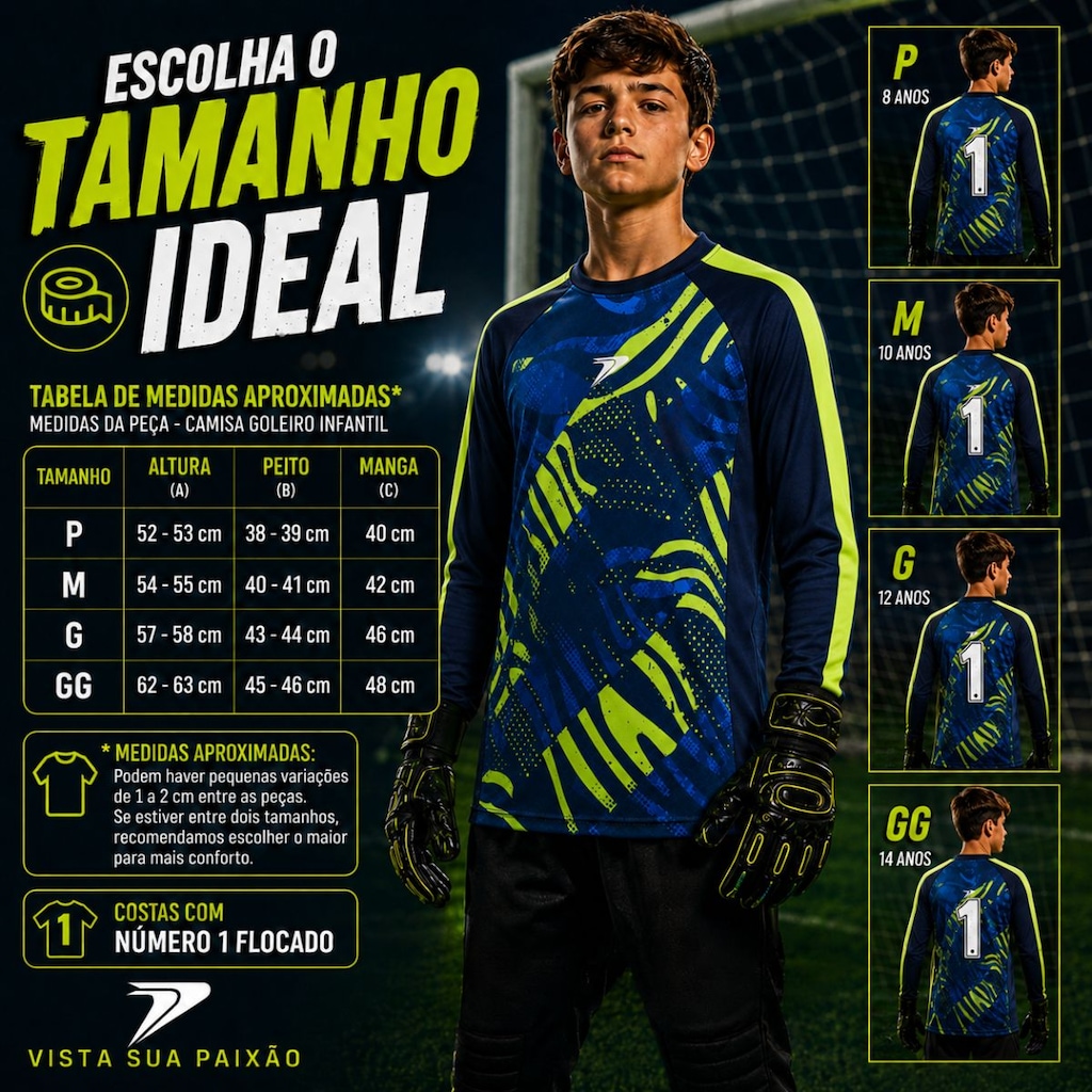 Imagem 5 do produto Camisa Goleiro Poker Defender Junior