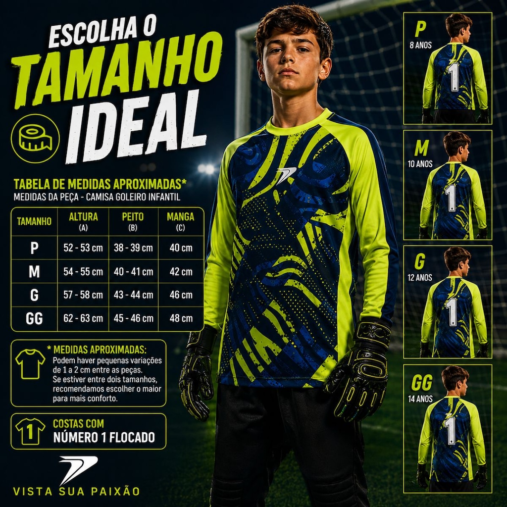 Imagem 5 do produto Camisa Goleiro Poker Defender Junior