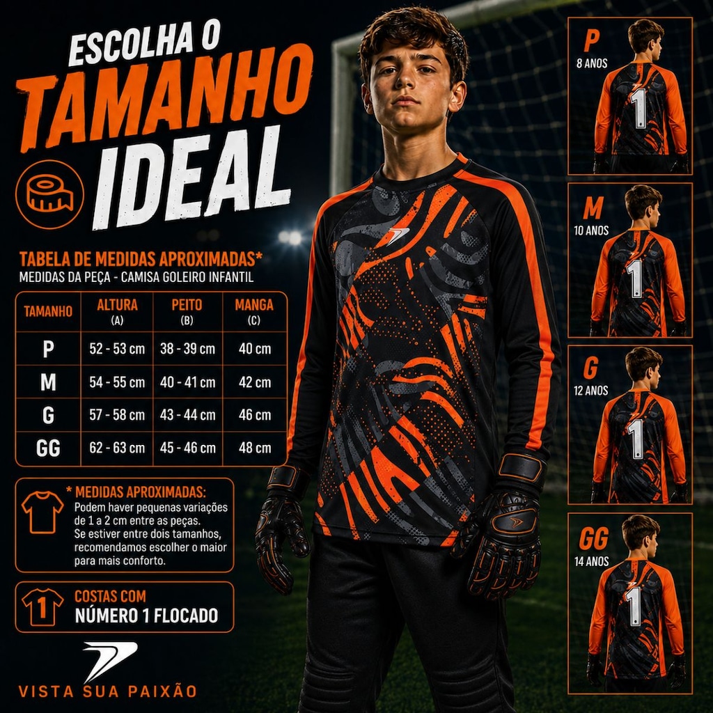 Imagem 5 do produto Camisa Goleiro Poker Defender Junior