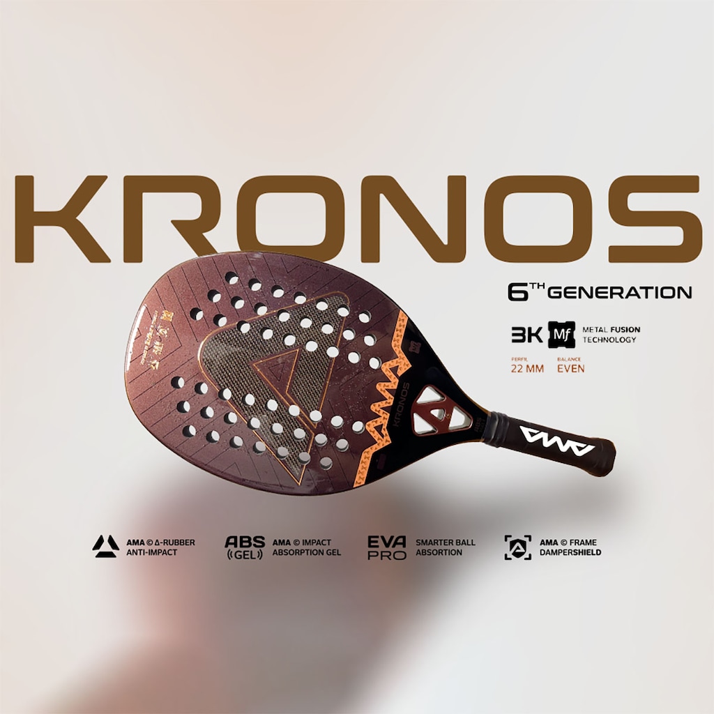 Imagem 2 do produto Raquete Beach Tennis Ama Sport Kronos 2026 3k
