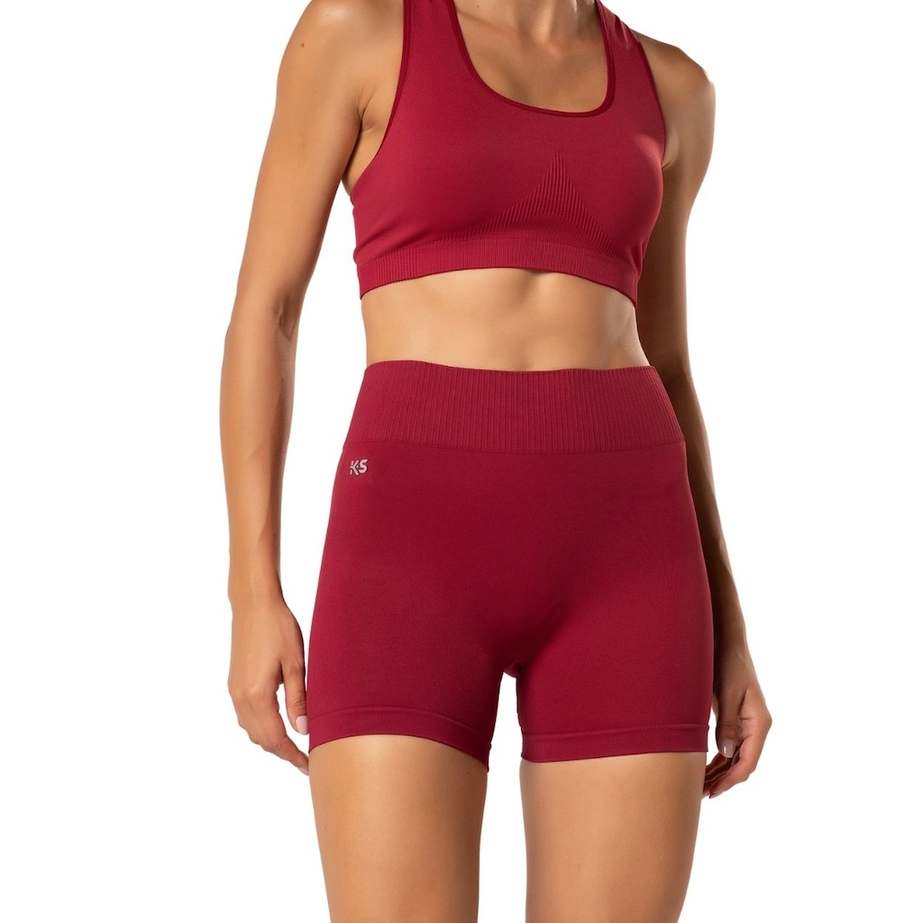 Imagem 2 do produto Short Feminino Liso Sem Costura