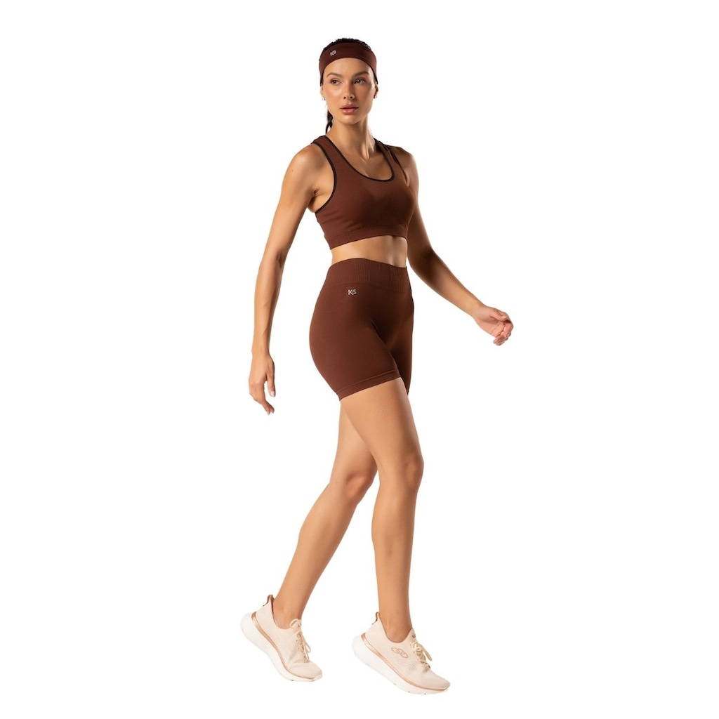 Imagem 2 do produto Short Feminino Liso Sem Costura
