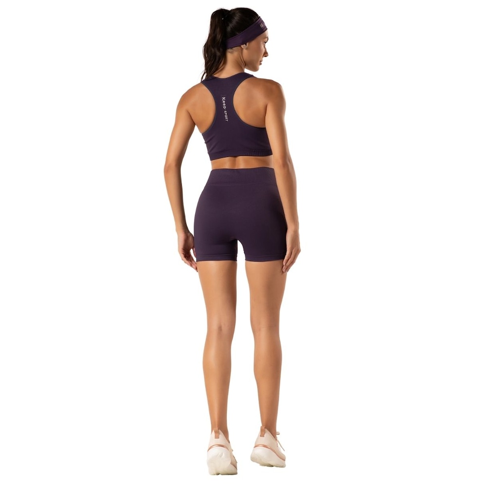 Imagem 3 do produto Short Feminino Liso Sem Costura
