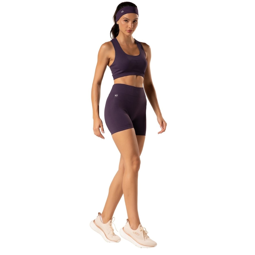 Imagem 4 do produto Short Feminino Liso Sem Costura