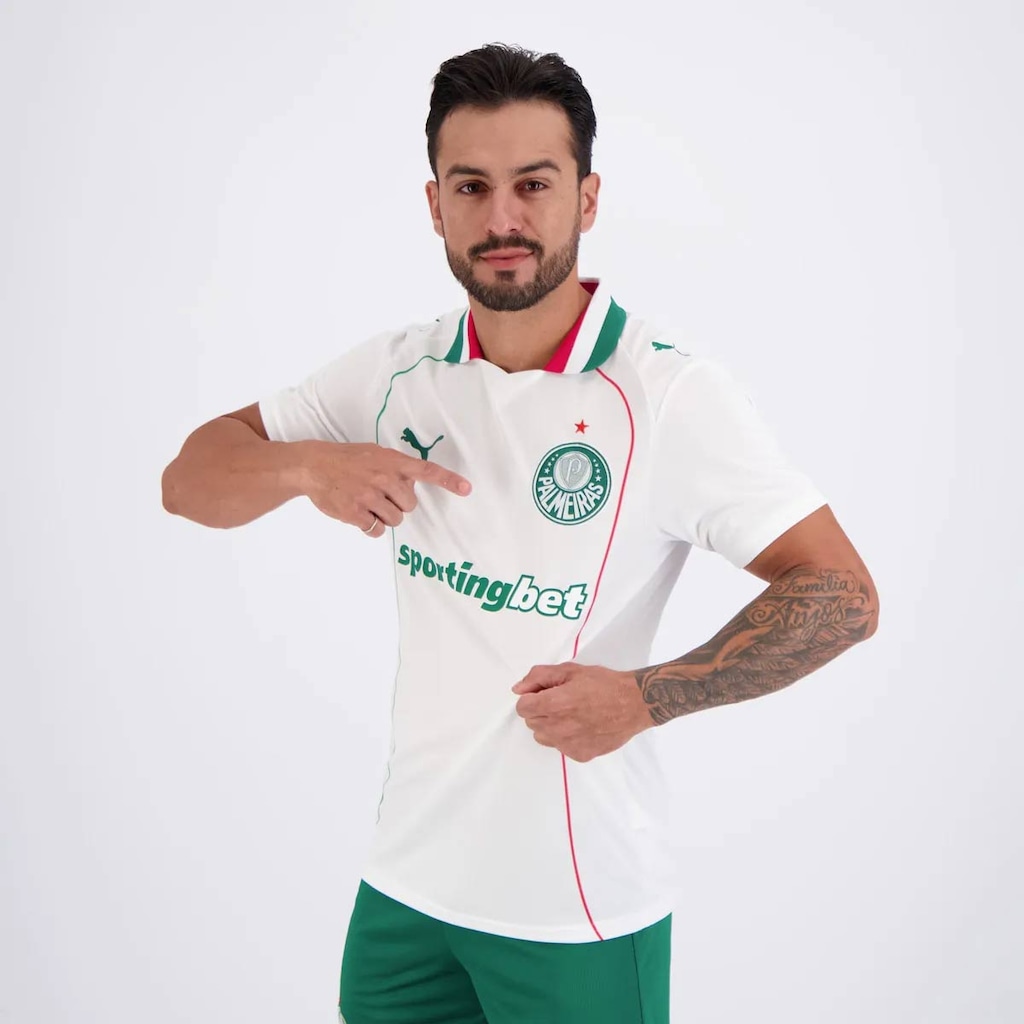 Imagem 4 do produto Camisa do Palmeiras II 2026 10 Paulinho Puma Masculina