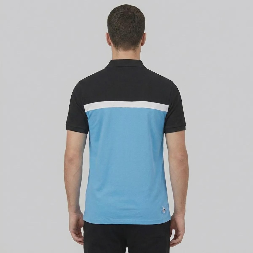 Imagem 3 do produto Camisa Polo Grêmio Piquet Tricolor FutFanatics Masculina