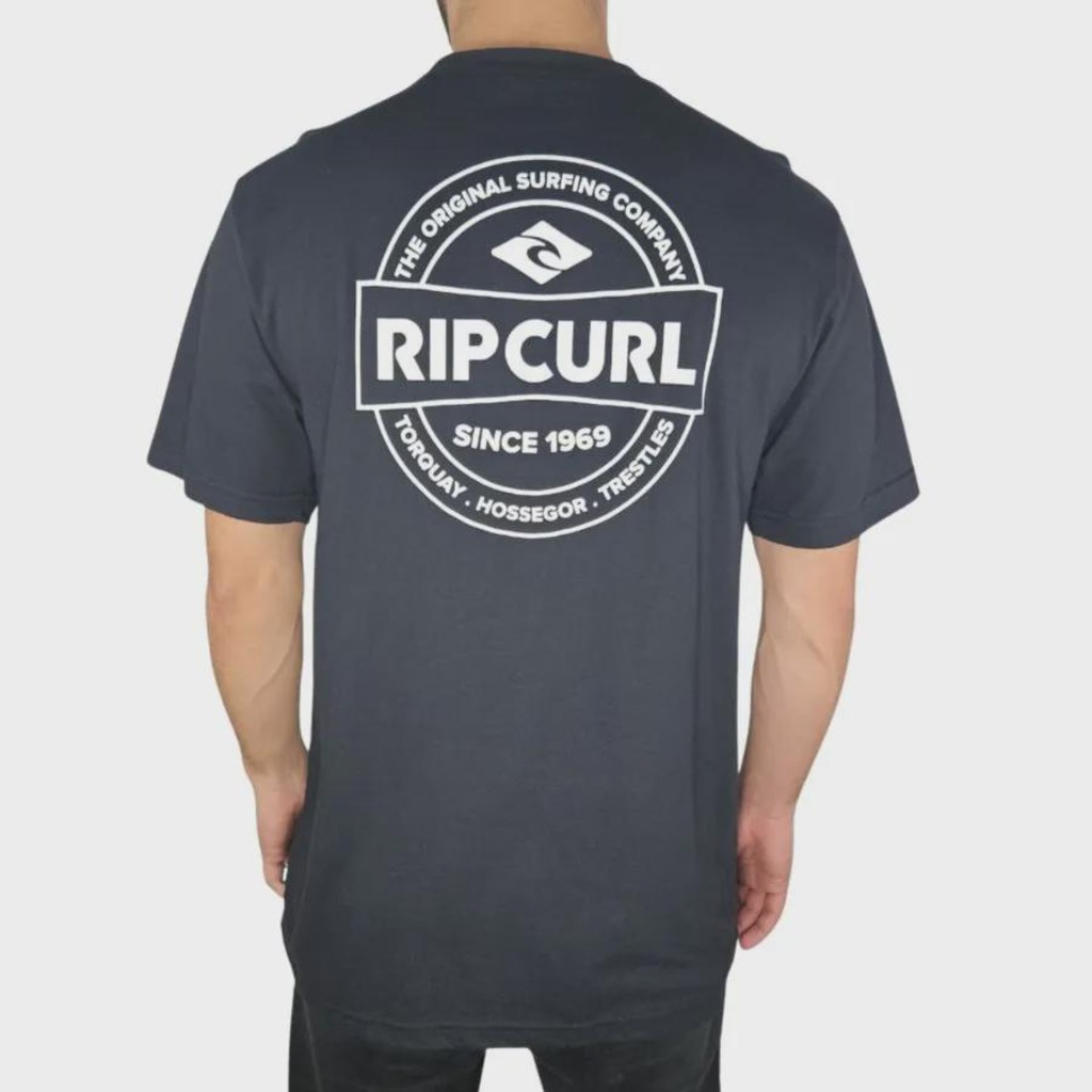 Imagem 4 do produto Camiseta Rip Curl Staple Black - Masculino