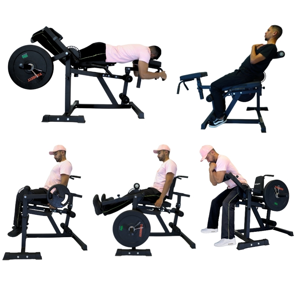 Imagem 3 do produto Cadeira Extensora e Mesa Flexora Perna Glúteo Yangfit 4 em 1