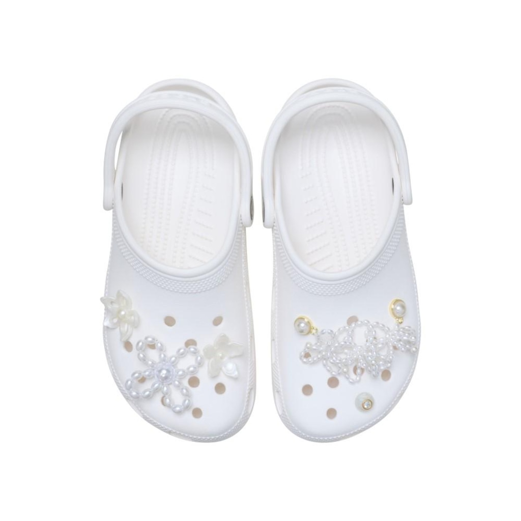 Imagem 2 do produto Kit Jibbitz™ Crocs Floral de Pérolas Pack com 5 Peças