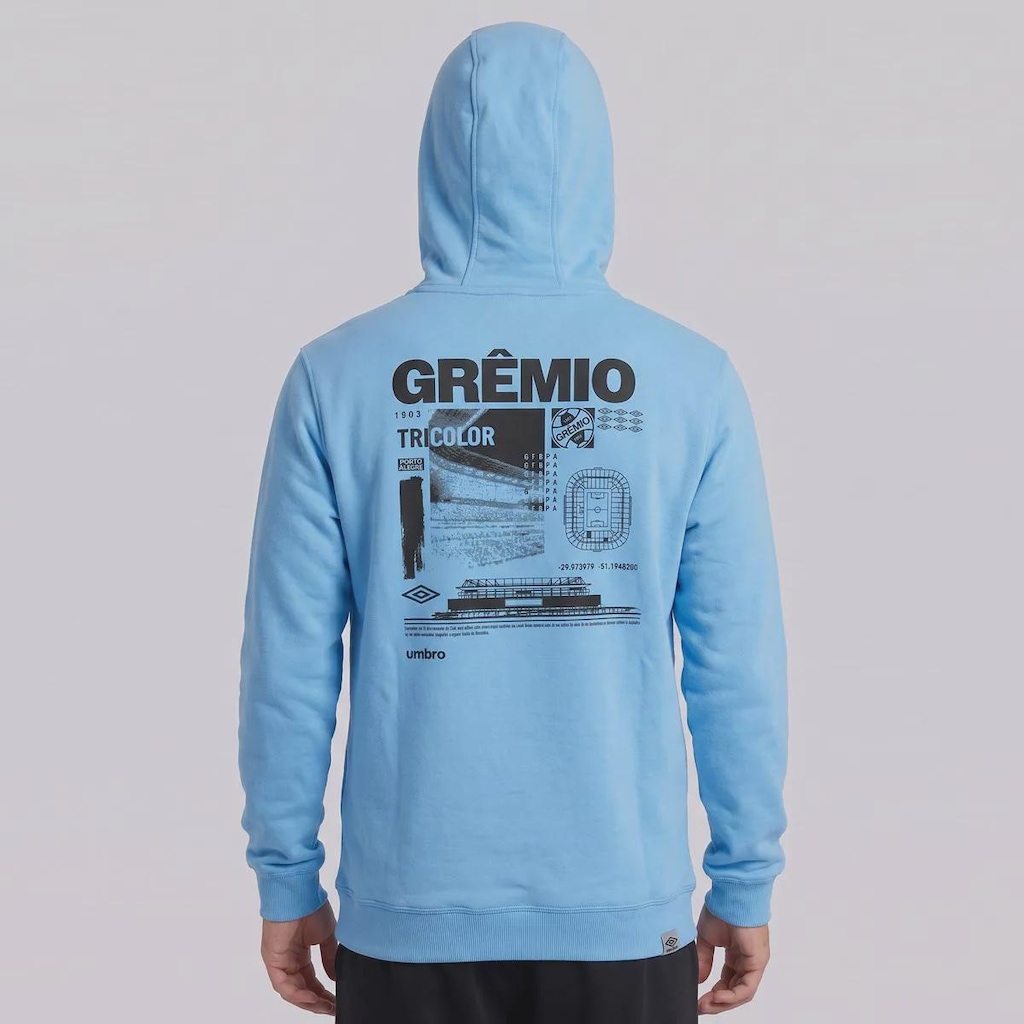 Imagem 3 do produto Blusão Moletom do Grêmio Viagem 2025 Umbro Masculino