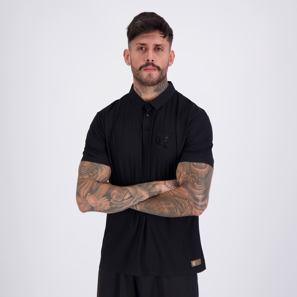 Imagem 3 do produto Camiseta Polo Flamengo Logo FutFanatics Masculina