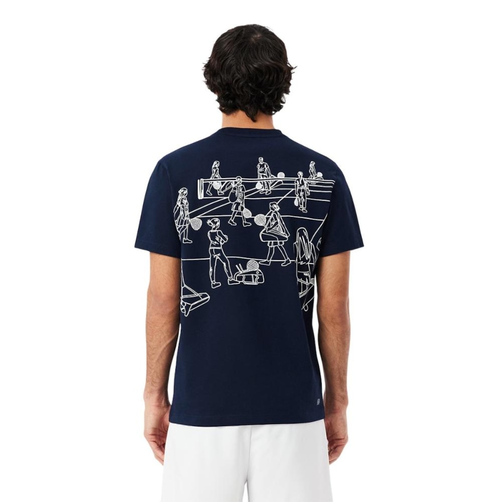 Imagem 4 do produto Camiseta Lacoste Ultra Dry Marinho - Masculina