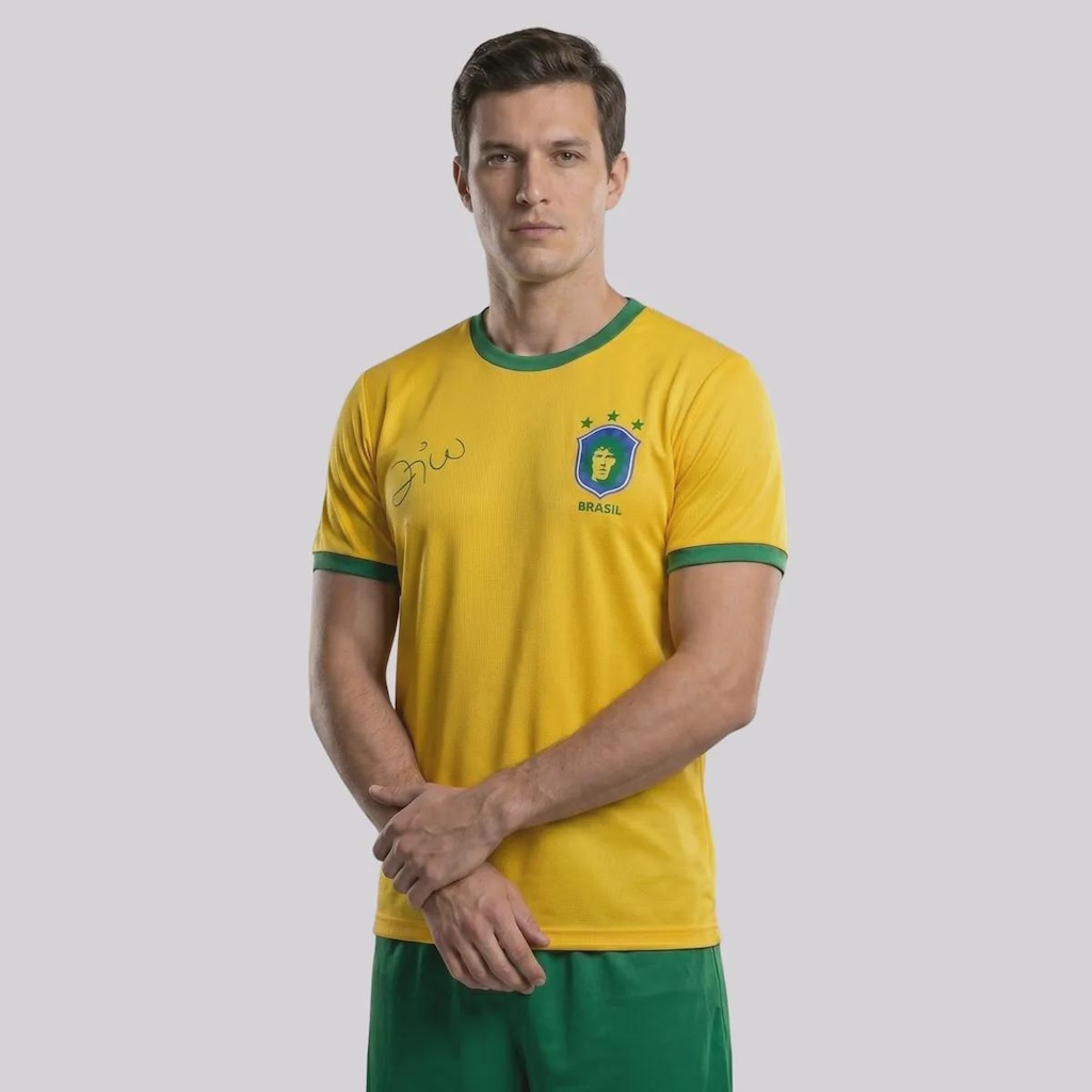 Imagem 3 do produto Camisa do Brasil Zico Galinho - Masculina