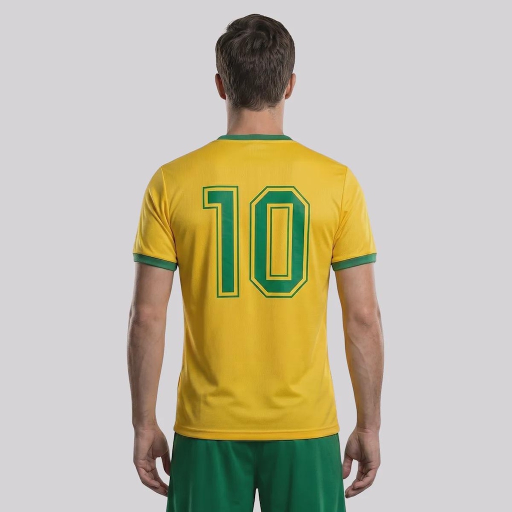 Imagem 4 do produto Camisa do Brasil Zico Galinho - Masculina