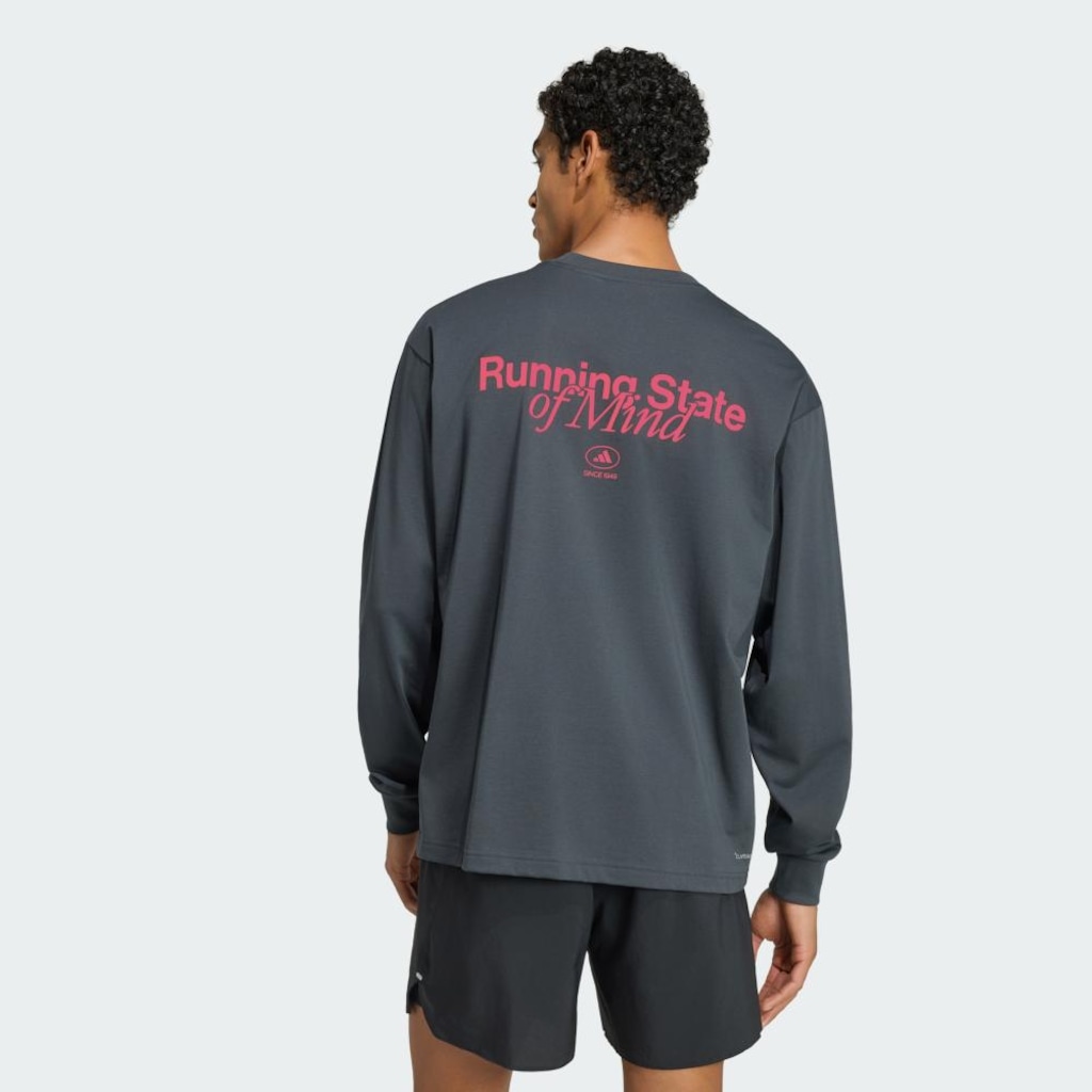 Imagem 3 do produto Camiseta Manga Longa Running State Of Mind adidas - Masculina