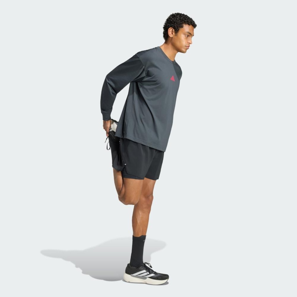Imagem 4 do produto Camiseta Manga Longa Running State Of Mind adidas - Masculina