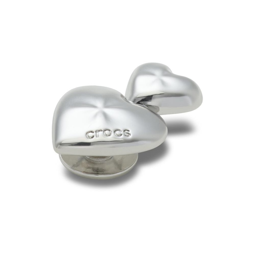 Imagem 2 do produto Jibbitz™ Crocs Coração Duplo de Prata