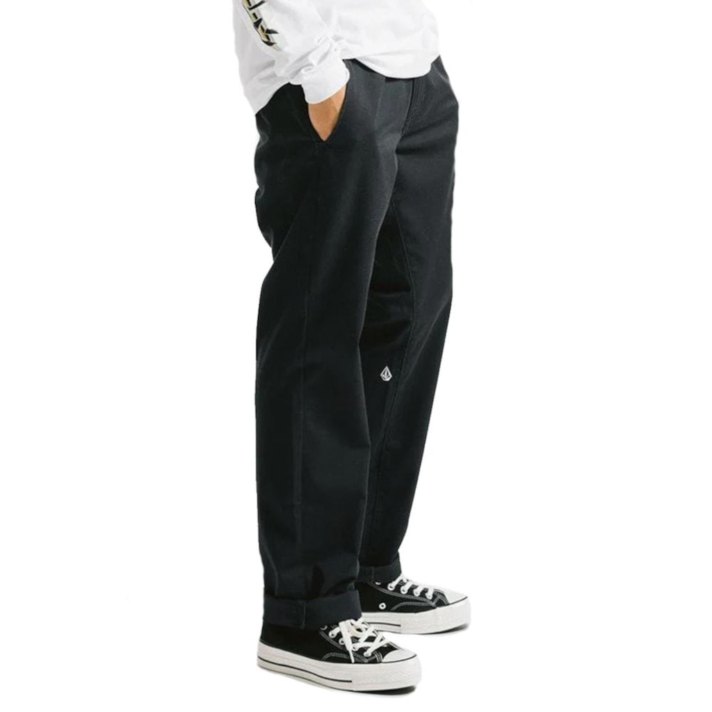Imagem 2 do produto Calça Volcom Frickin Modern Stretch Black - Masculina
