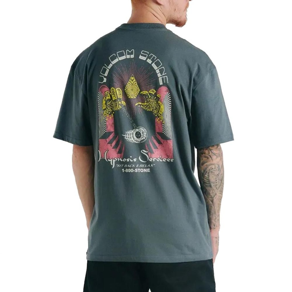 Imagem 2 do produto Camiseta Volcom Hypnosis Grafite - Masculina