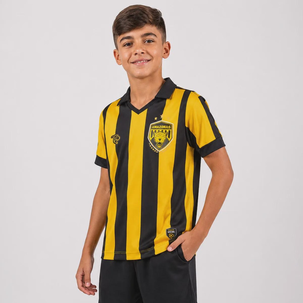 Imagem 2 do produto Camisa do Amazonas III 25/26 N° 10 Onça Infantil