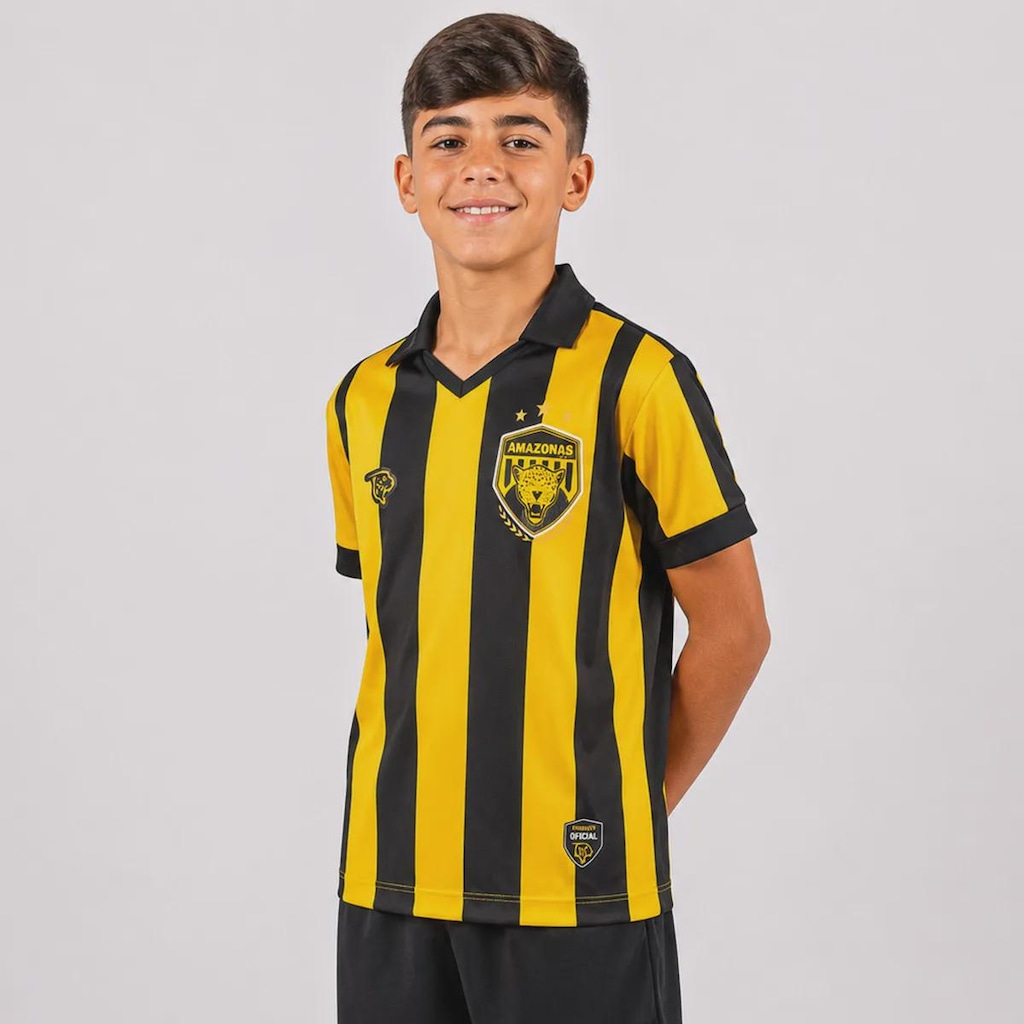 Imagem 4 do produto Camisa do Amazonas III 25/26 N° 10 Onça Infantil