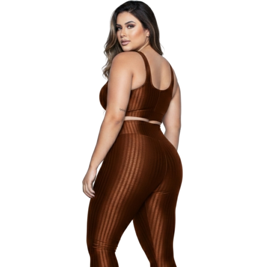 Imagem 3 do produto Top Fitness Plus Size New Zig 3D Vekyo com Bojo - Feminino