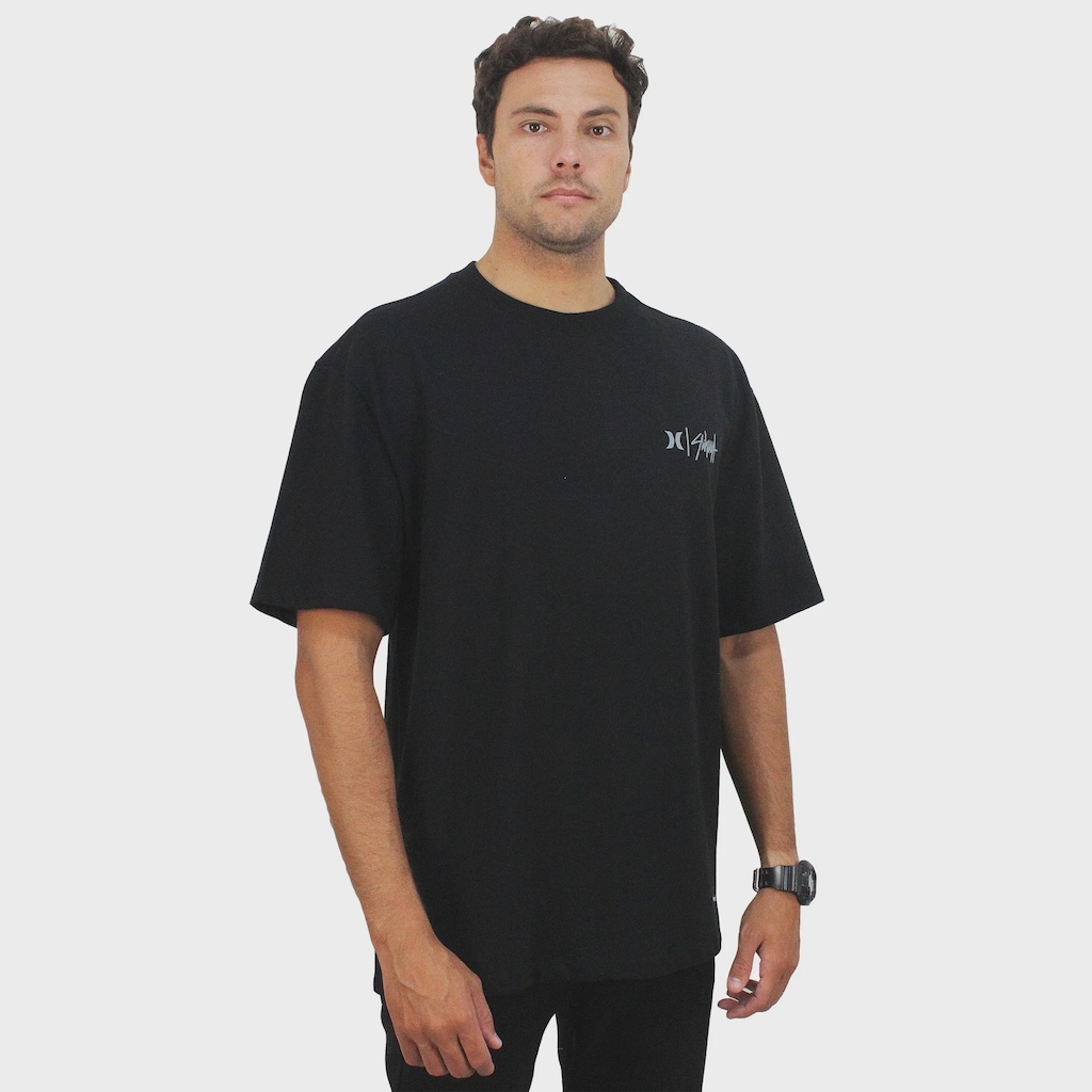 Imagem 3 do produto Camiseta Max Fit Hurley x Shibuya Signature Stripe - Masculina