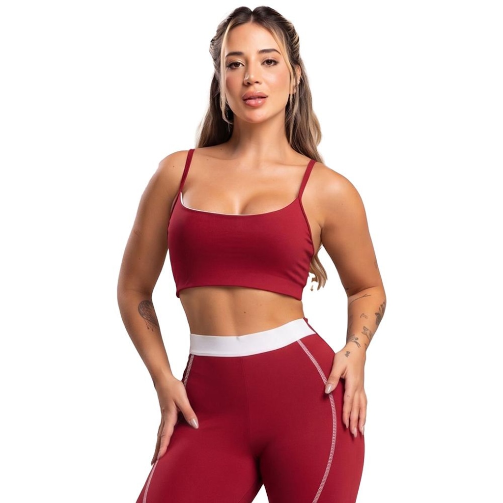 Imagem 1 do produto Top Duplo Alcinha de Regulagem Poliamida Mvb Modas - Feminino