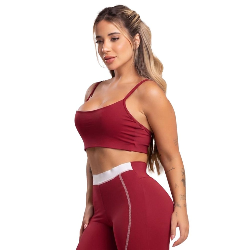 Imagem 2 do produto Top Duplo Alcinha de Regulagem Poliamida Mvb Modas - Feminino