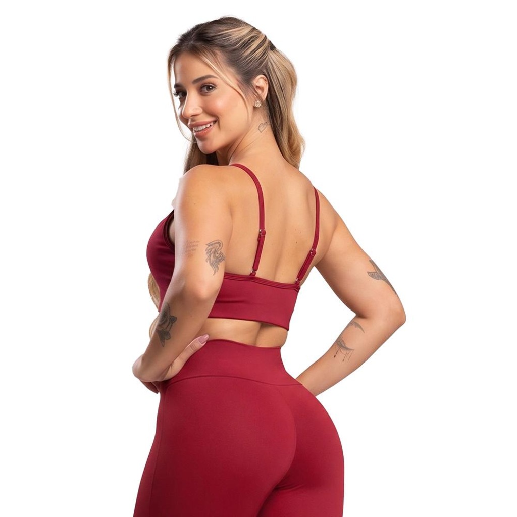Imagem 3 do produto Top Duplo Alcinha de Regulagem Poliamida Mvb Modas - Feminino