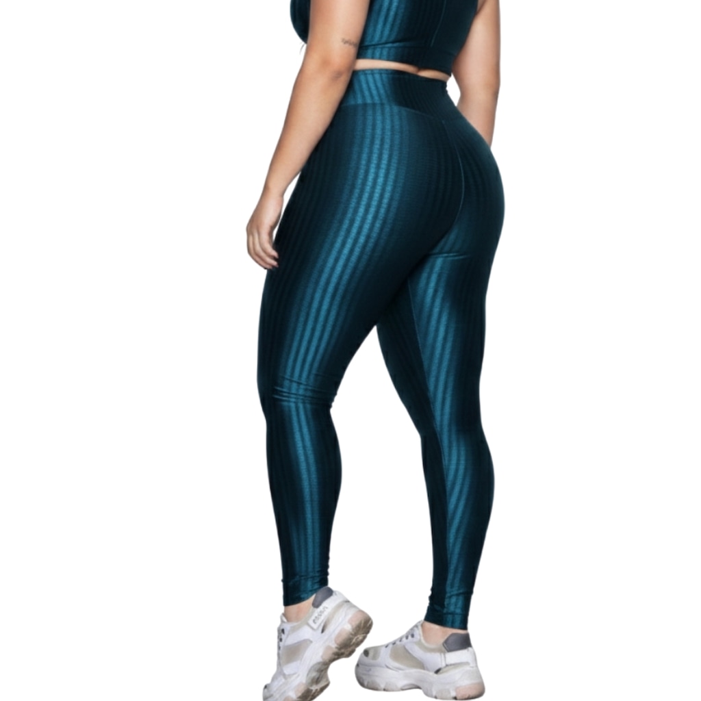 Imagem 3 do produto Calça Legging Plus Size New Zig 3D Vekyo - Feminina