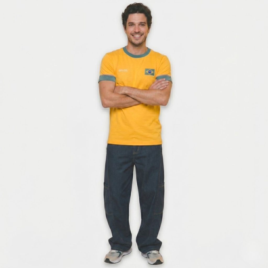 Imagem 2 do produto Camiseta Brasil Saga Braziline - Masculina