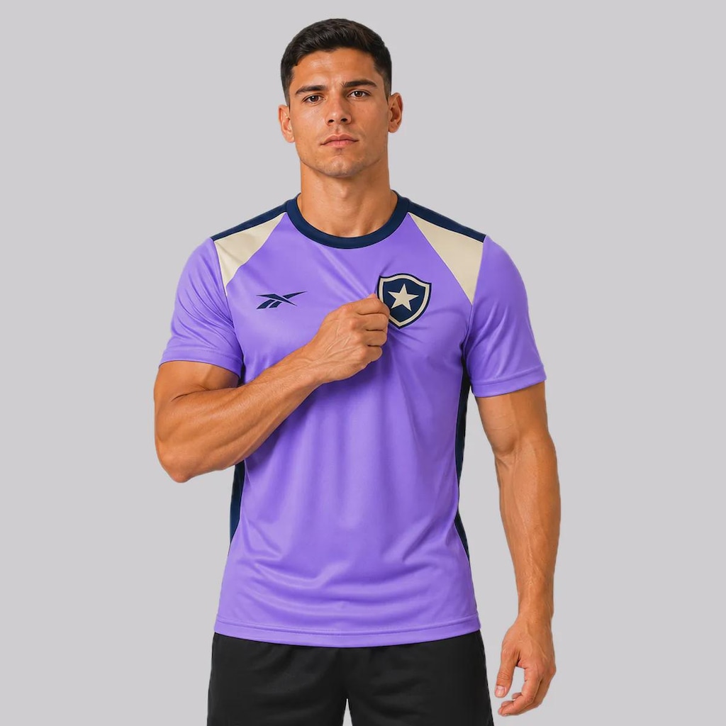 Imagem 4 do produto Camisa do Botafogo Treino Atleta 25/26 Reebok Masculina
