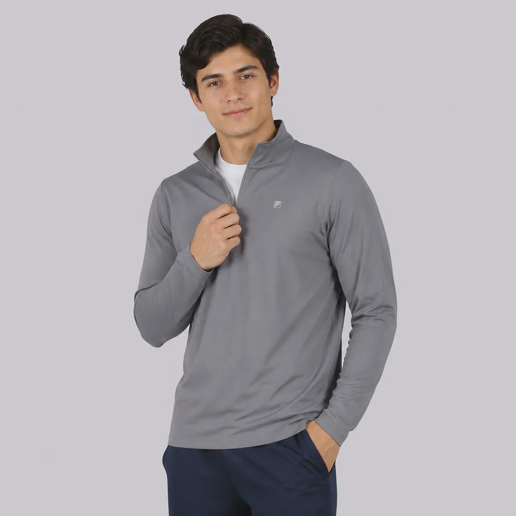 Imagem 2 do produto Camiseta Fila Half Ziper Life ML Masculina