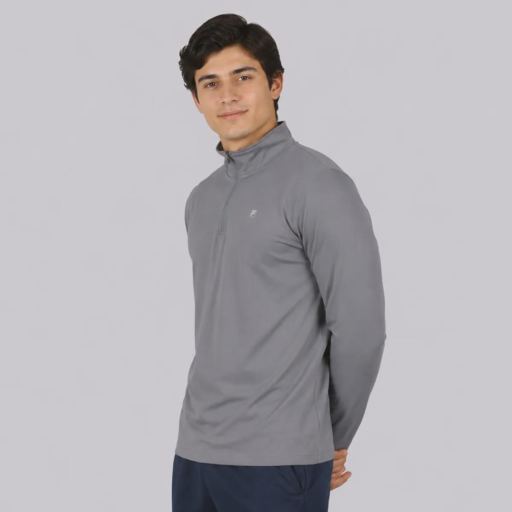 Imagem 3 do produto Camiseta Fila Half Ziper Life ML Masculina