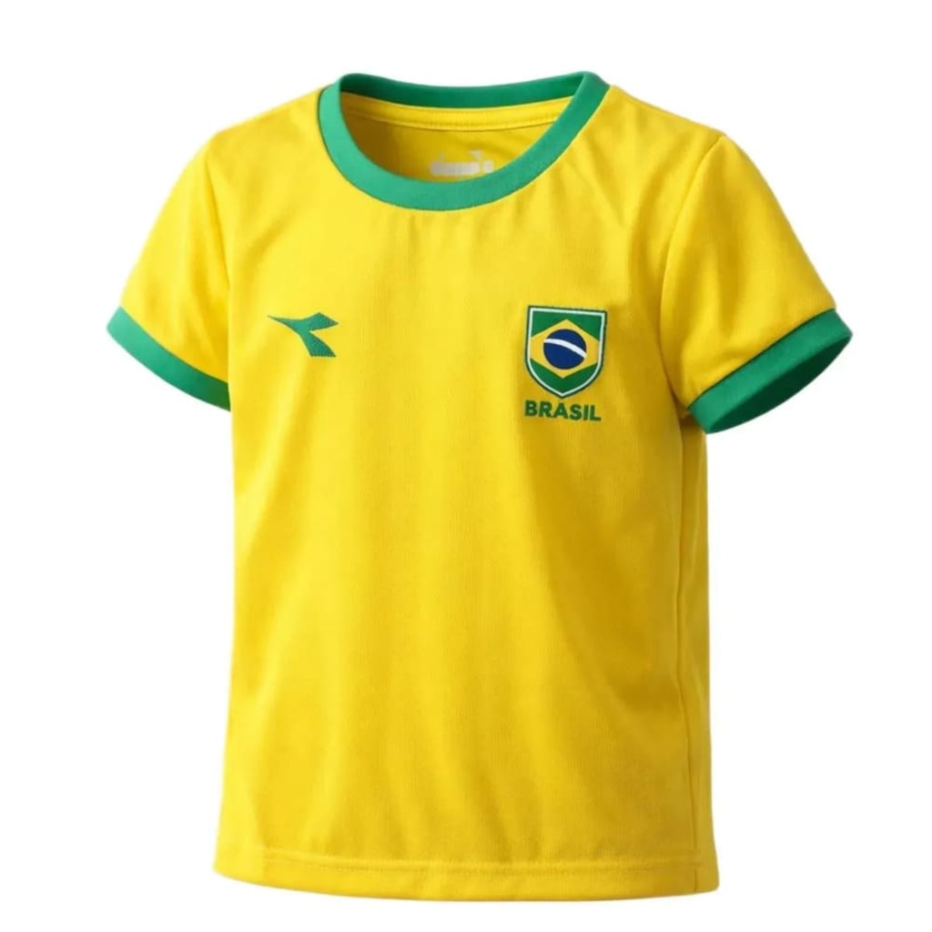 Imagem 2 do produto Camiseta do Brasil Diadora Campione Escudo - Infantil