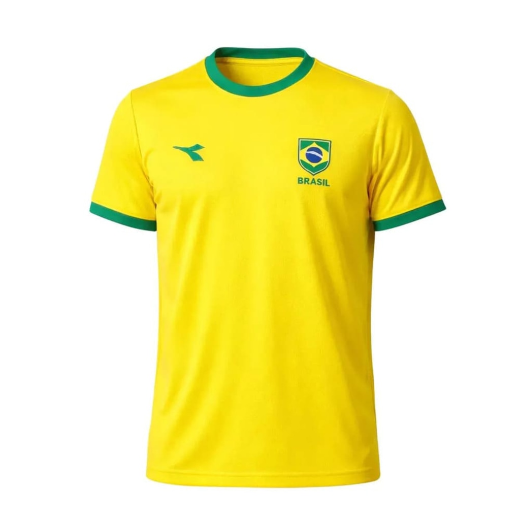 Imagem 3 do produto Camiseta do Brasil Diadora Campione Escudo - Feminina