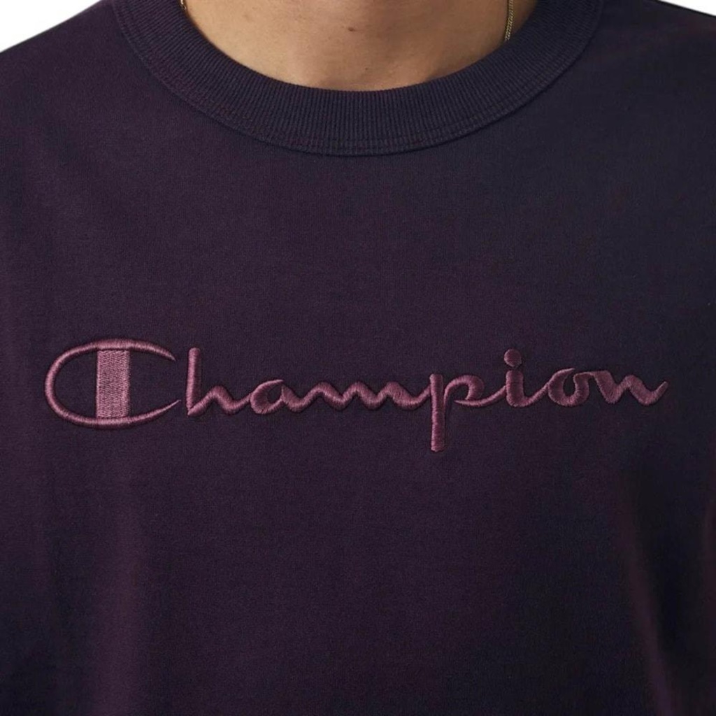 Imagem 3 do produto Camiseta Chammpion Bordado Script Rock On Purple - Masculina