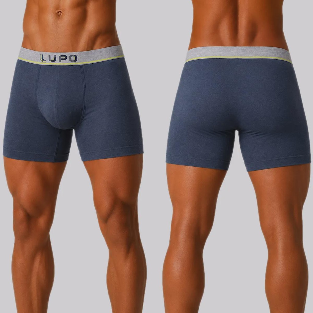 Imagem 3 do produto Cueca Lupo Boxer Algodão com Elastano Masculina
