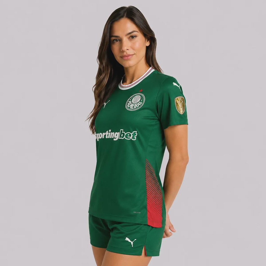 Imagem 3 do produto Camisa do Palmeiras I 26/27 Patch Libertadores Puma Feminina