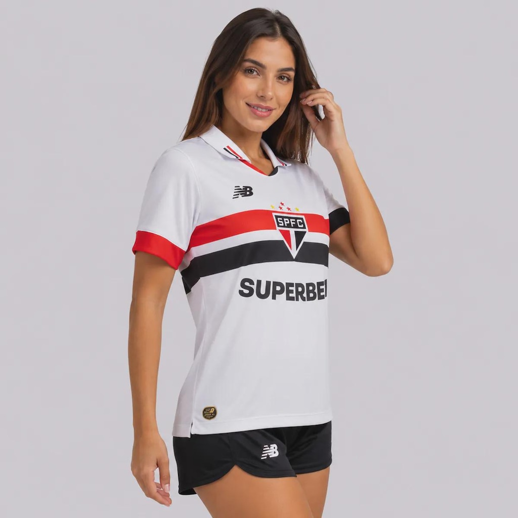Imagem 2 do produto Camisa do São Paulo I 24/25 Torcedora New Balance Feminina