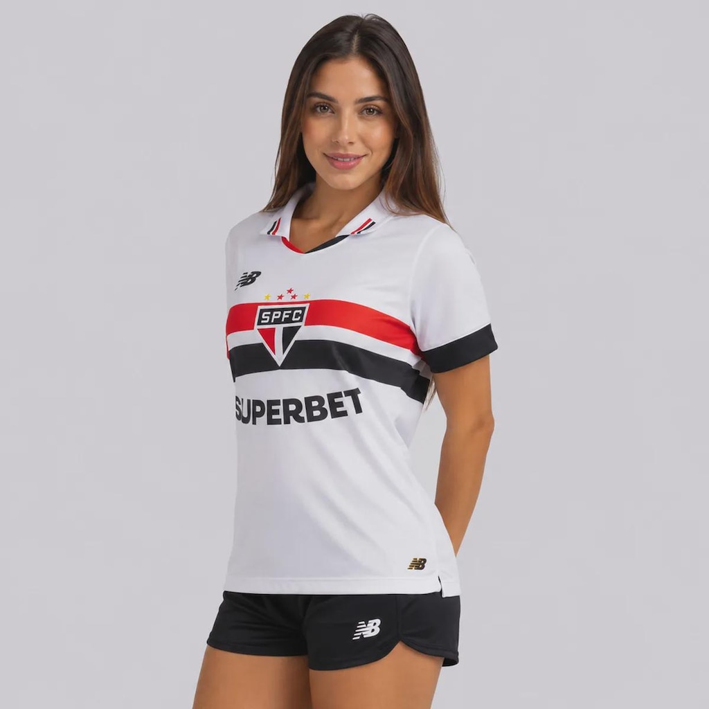 Imagem 3 do produto Camisa do São Paulo I 24/25 Torcedora New Balance Feminina